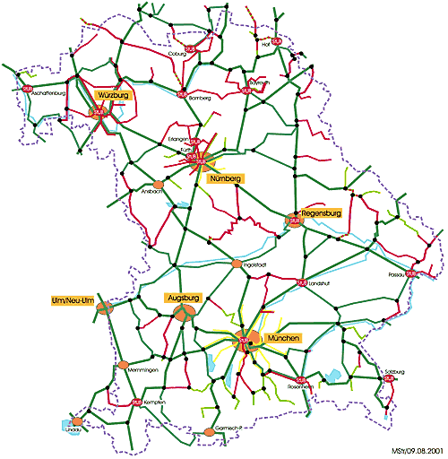 notwendige Regionalbahnstrecken (f�r eine Vergr��erung bitte anklicken)