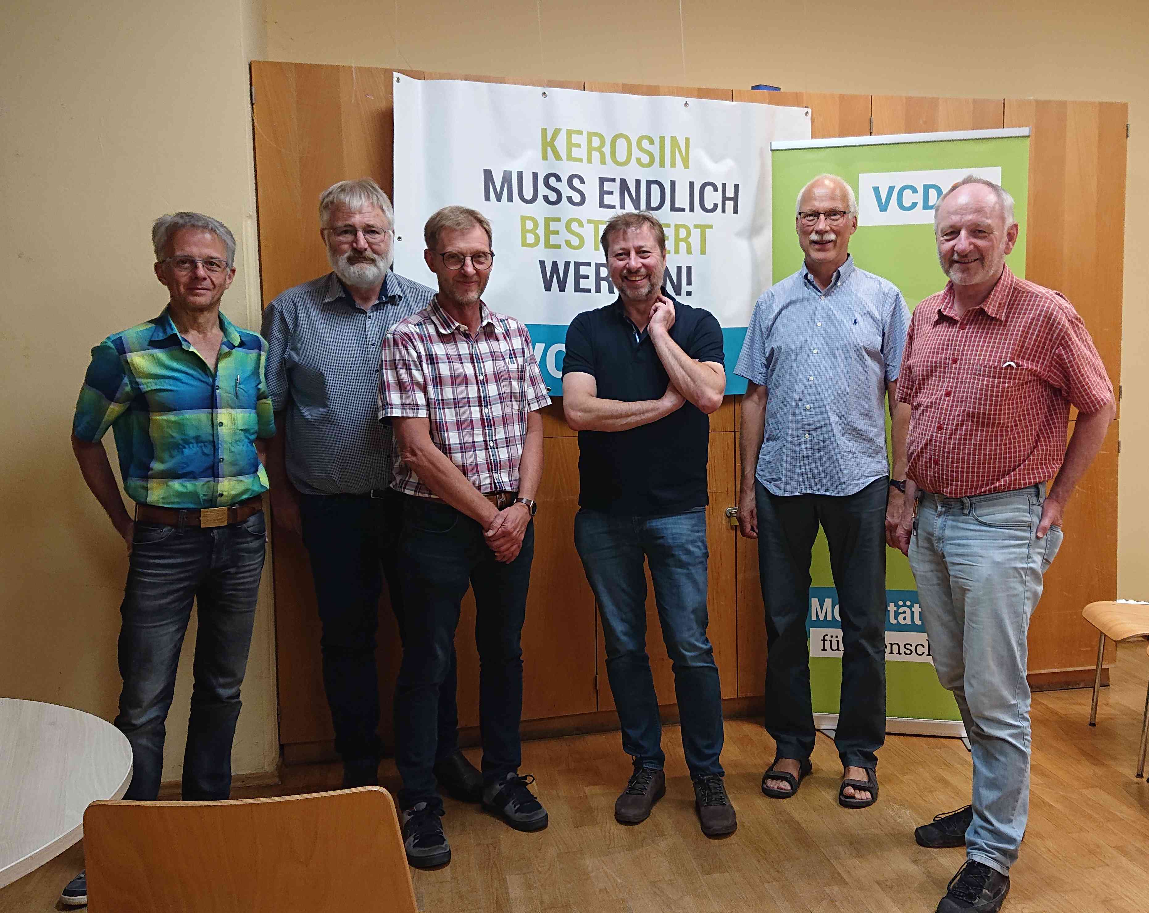 Der Vorstand des VCD-Kreisverbandes Freising-Erding-Dachau fr die Wahlperiode 2021 bis 2023