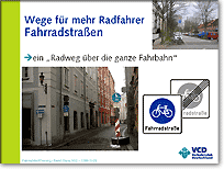 Vortrag Neue Wege zur Fahrradstadt Freising Seite aus dem Vortrag 'Neue Wege zur Fahrradstadt Freising'