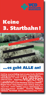 Titelbild Flyer Keine 3. Startbahn