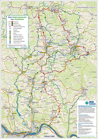 Das Radroutennetz zur Ilztalbahn - VCD-Kreisverband Passau/Freyung